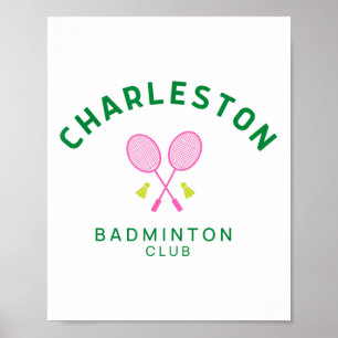Affiche Charleston South Carolina Tennis Badminton Club