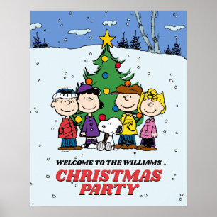 Affiche Charlie Brown et la fête de Noël des amis