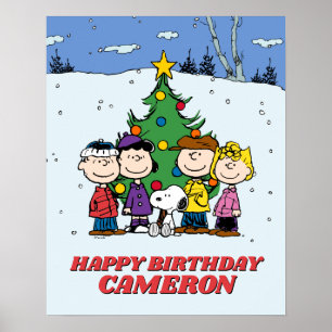 Affiche Charlie Brown et ses amis Anniversaire d'hiver