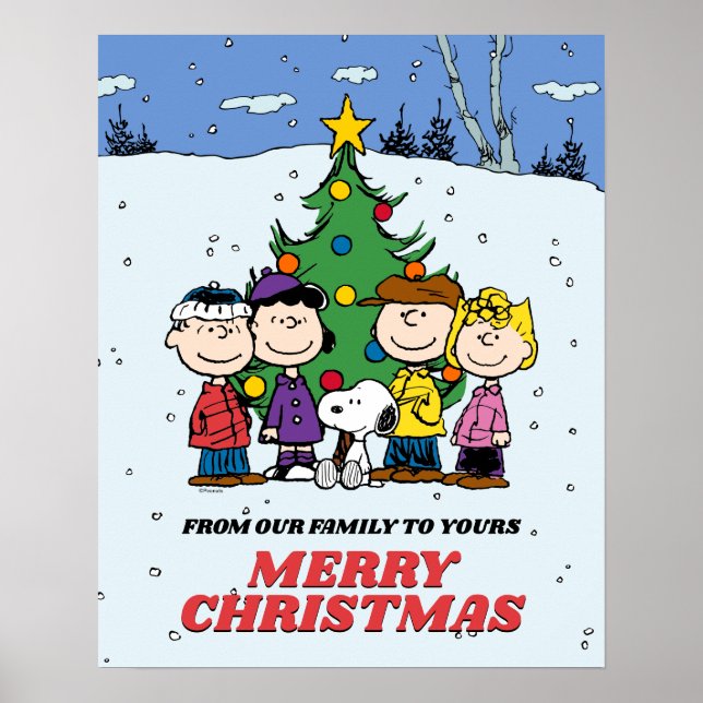 Affiche Charlie Brown et ses amis Noël (Devant)