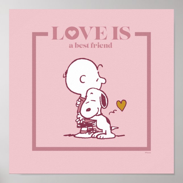 Affiche Charlie Brown & Snoopy - L'amour est un meilleur a (Devant)