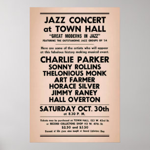 Affiche Charlie Parker - Sonny Rollins - Thelonious Monk