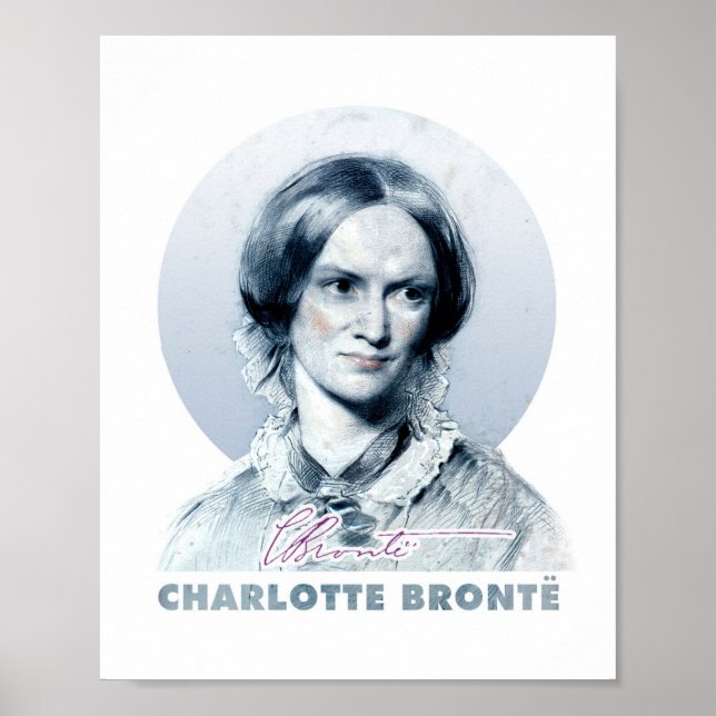 Affiche Charlotte Bronte Richmond Peinture Portrait (Devant)