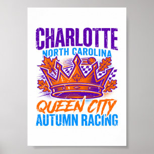 Affiche Charlotte Caroline du Nord Queen City Automne