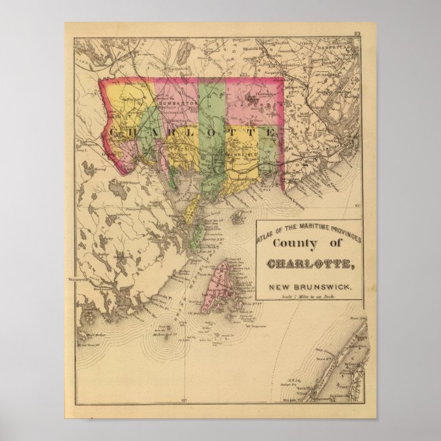 Affiche Charlotte Co., NB (Devant)