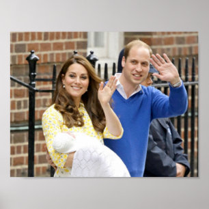 Affiche Charlotte Elizabeth Diana - Britannique Will Kate