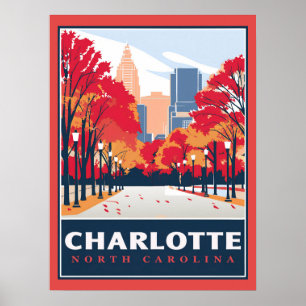 Affiche Charlotte, NC