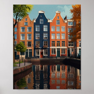 Affiche Charmante ville d'Amsterdam