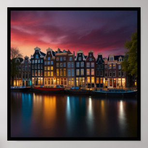 Affiche Charme Amsterdam City