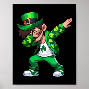 Affiche Charme Chanceux de la Saint-Patrick pour Garçons D