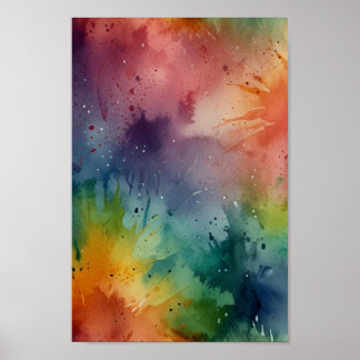 Affiche Charme d'art à l'aquarelle