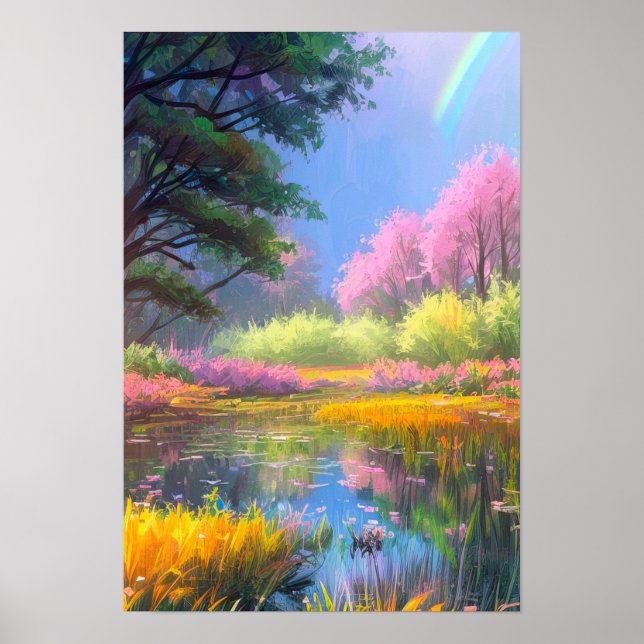 Affiche Charme et Coloré délice du marais (Devant)