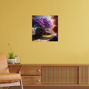 Affiche Charme intemporel : Ferme rustique et Vieux Jacara