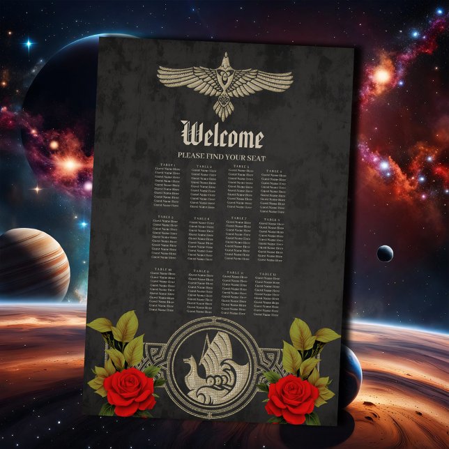 Affiche Charme mystique viking avec des noeuds celtiques é (Créateur téléchargé)