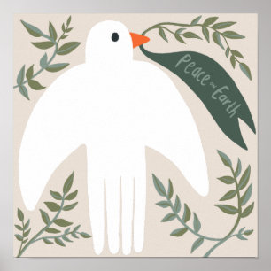 Affiche Charme Peace Dove Noël Noël Noël Noël Noël Noël Fê