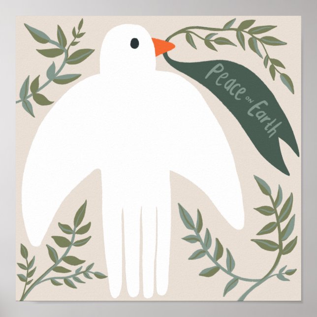 Affiche Charme Peace Dove Noël Noël Noël Noël Noël Noël Fê (Devant)