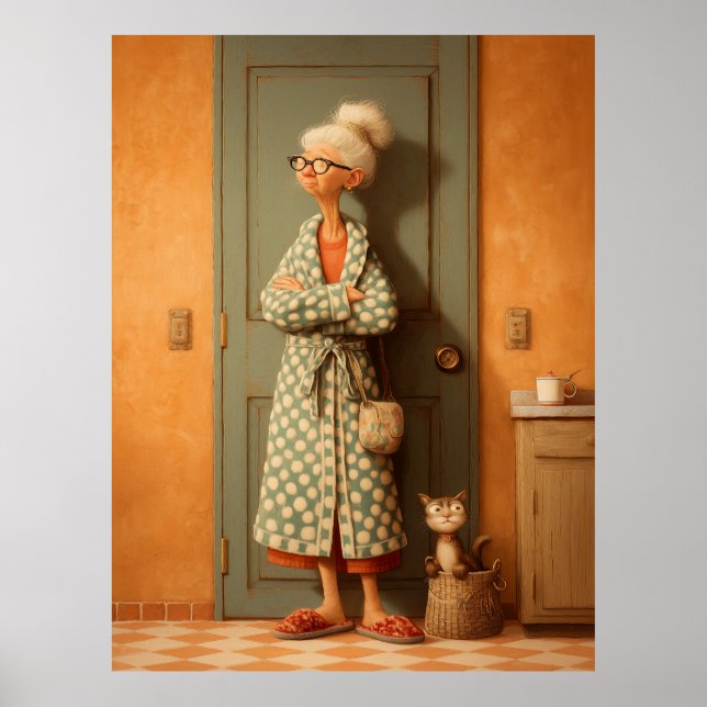 Affiche Charme Polka Dot Granny (Devant)
