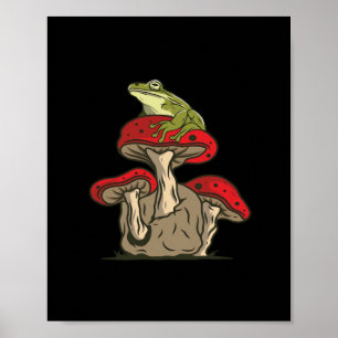 Affiche Charme Rétro Classique Cottagecore Grenouille Cham