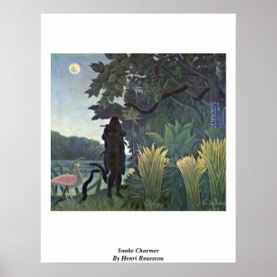 Affiche Charmeur de serpent par Henri Rousseau