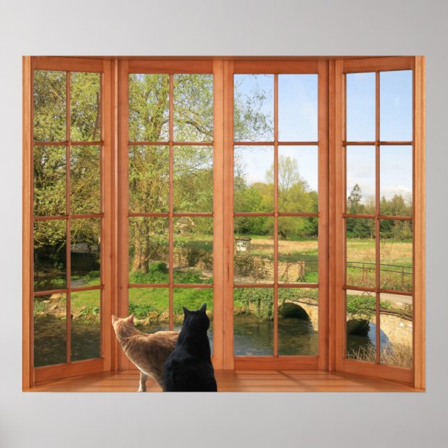 Affiche Charming Cotswolds Campagne avec des amis (Devant)