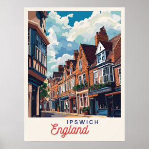 Affiche Charming Ipswich Angleterre