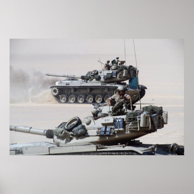 Affiche Chars de combat principaux M60 Patton (Devant)