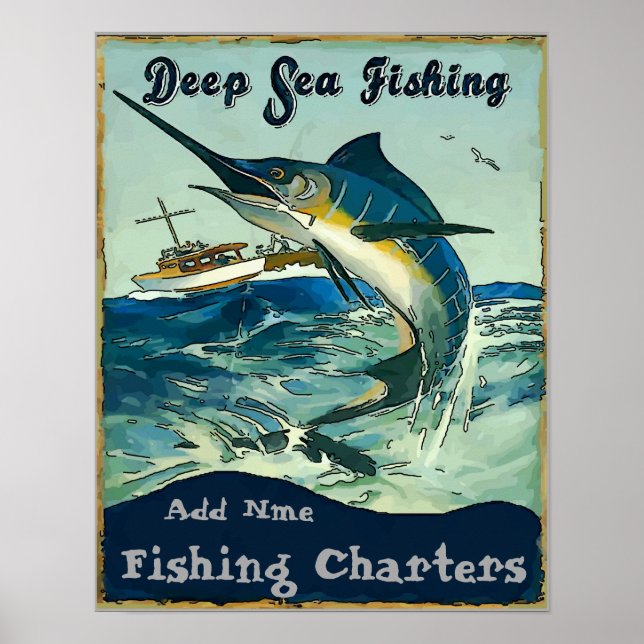 Affiche Chartes de pêche, ajouter des noms (Devant)