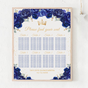 Affiche Chartre de placement 8 tables pour la Princesse Bl