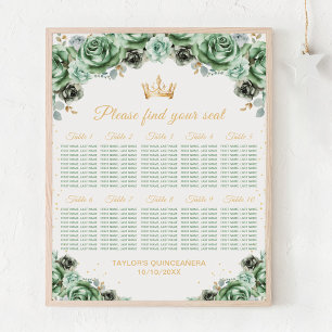Affiche Chartre de placement de 10 tables pour la Green Pr