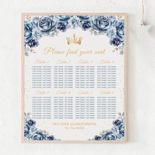 Affiche Chartre de placement de 8 tables pour la Princesse