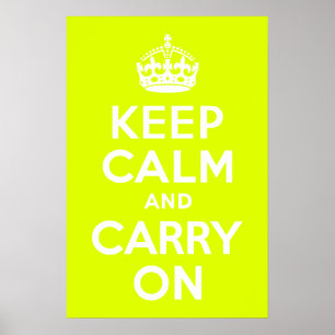 Affiche Chartreuse  Keep Calm and Carry On
