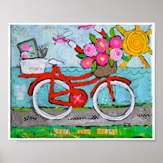 Affiche Chase Your Dreams Bicycle Print
