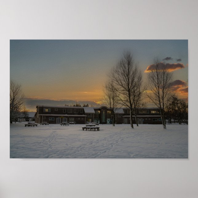Affiche Chasewater Innovation Centre Dans La Neige (Devant)