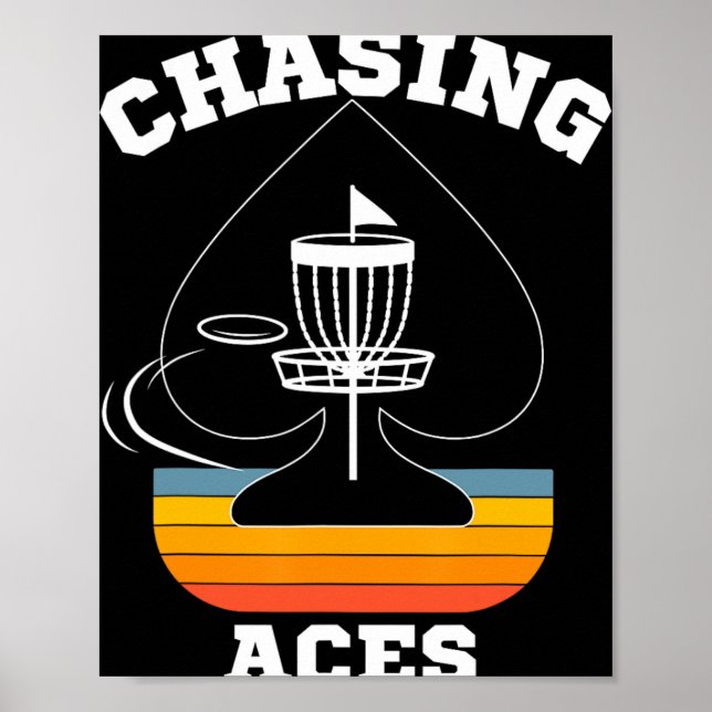 Affiche Chasing Aces Disc Golf Target Sports Vêtements Hom (Devant)