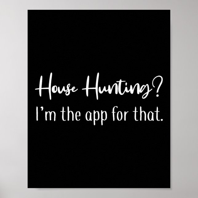 Affiche Chasse à la maison Je suis l'application pour cett (Devant)