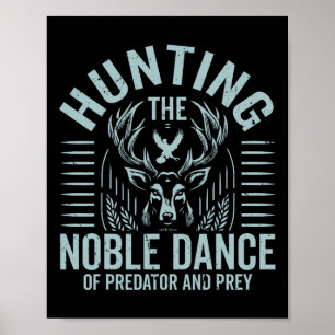 Affiche Chasse À La Noble Danse Du Prédateur Et De La Prey