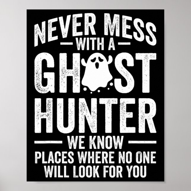 Affiche Chasse à l'évp paranormal Aventures du chasseur fa (Devant)