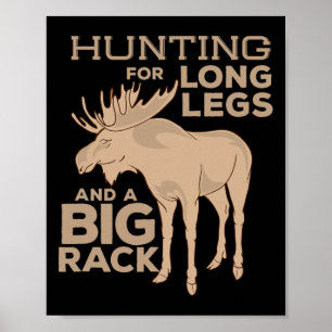 Affiche Chasse à l'orignal Grand Cerf Chasseur Saison de c