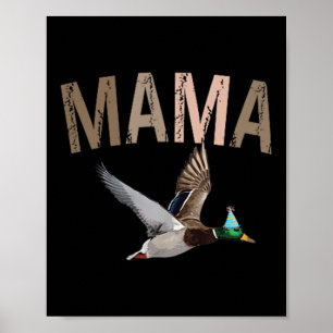 Affiche Chasse à maman canard Un canard chanceux 1er anniv