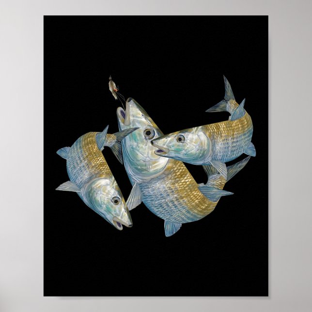 Affiche Chasse au Bonefish Une pêche à la mouche en eau sa (Devant)