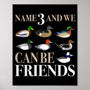 Affiche Chasse au canard Chasseurs de gibier d'eau Canard