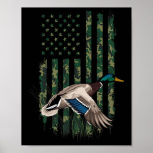 Affiche Chasse au canard de la sauvagine Chemise Hommes En