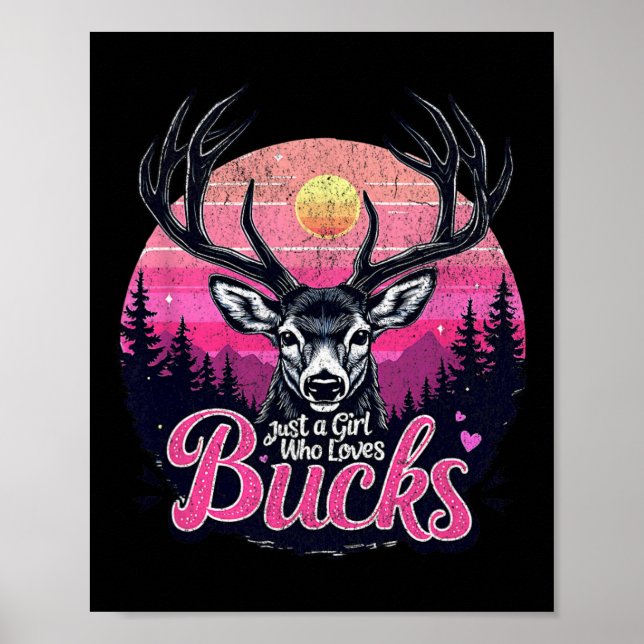 Affiche Chasse au cerf de Buck Chasse à la fille Chasse Vi (Devant)