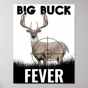 Affiche Chasse au cerf de la fièvre du Big Buck