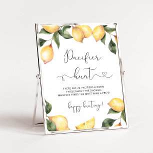 Affiche Chasse au citron Pacifique jeu de baby shower Post