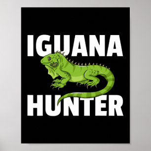 Affiche Chasse au lézard reptile Iguana Hunter