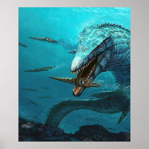 Affiche Chasse au Mosasaurus