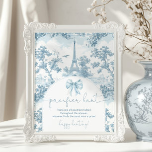 Affiche Chasse au Pacifique Toile de Jouy Bonjour bebe