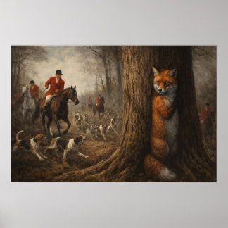 Affiche Chasse au renard