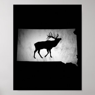 Affiche Chasse au wapiti du Dakota du Sud